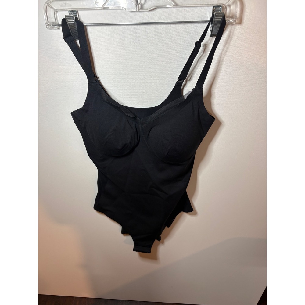 Honeylove Liftwear Bodysuit Black Size Small NWOT Wireless Shaper Bra Cami 474